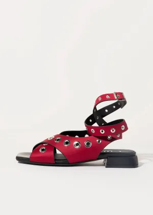 Flat Sandal With Grommets