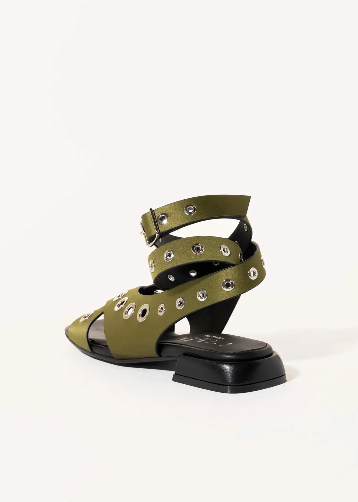 Flat Sandal With Grommets
