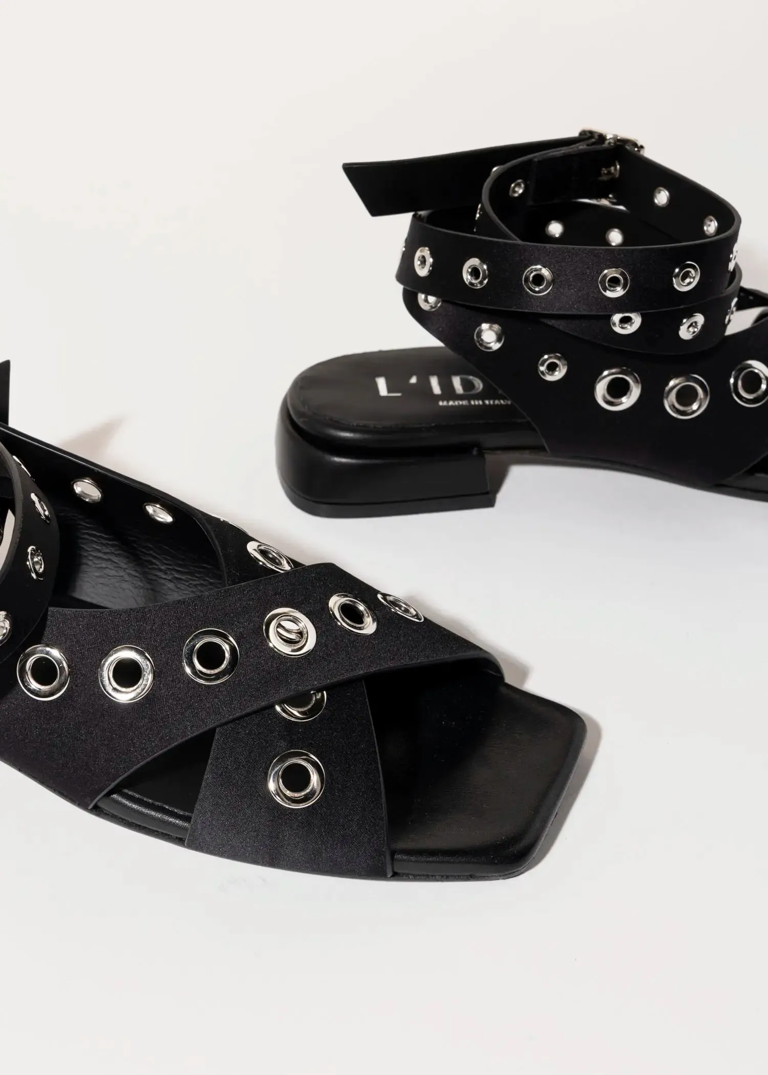 Flat Sandal With Grommets