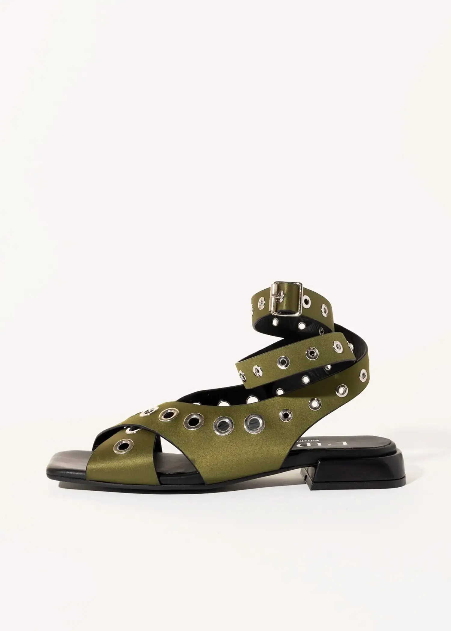 Flat Sandal With Grommets