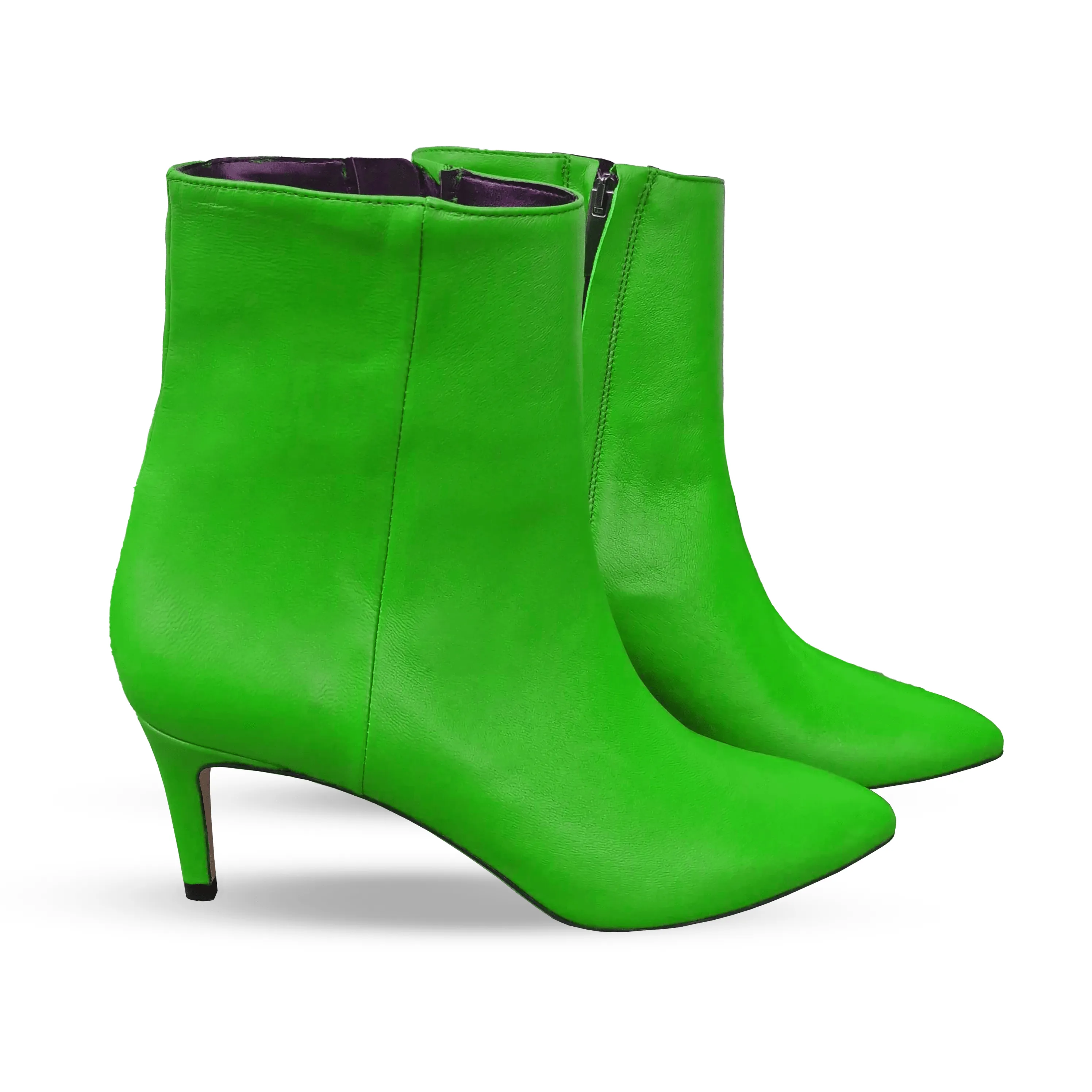 FLEUR GREEN LEATHER
