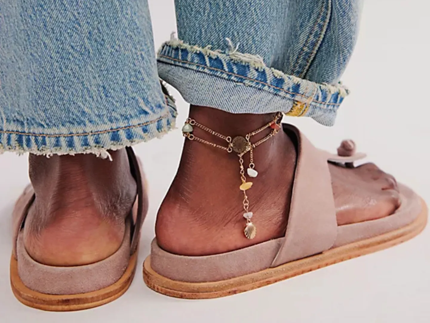 Free People: Mika Footbed Sandal in Orchid Ice Suede