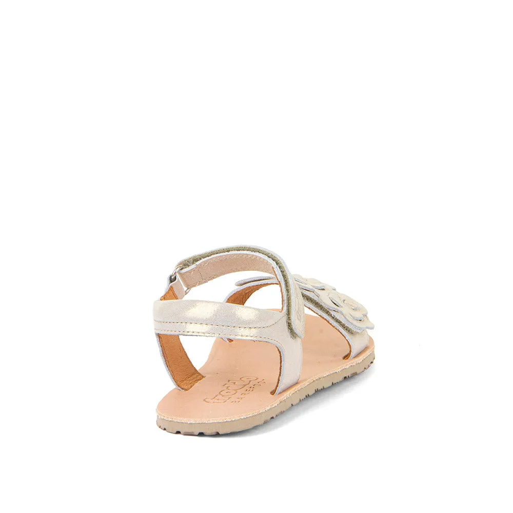 Froddo Girl's Flexy Flowers Sandals - Gold Shine