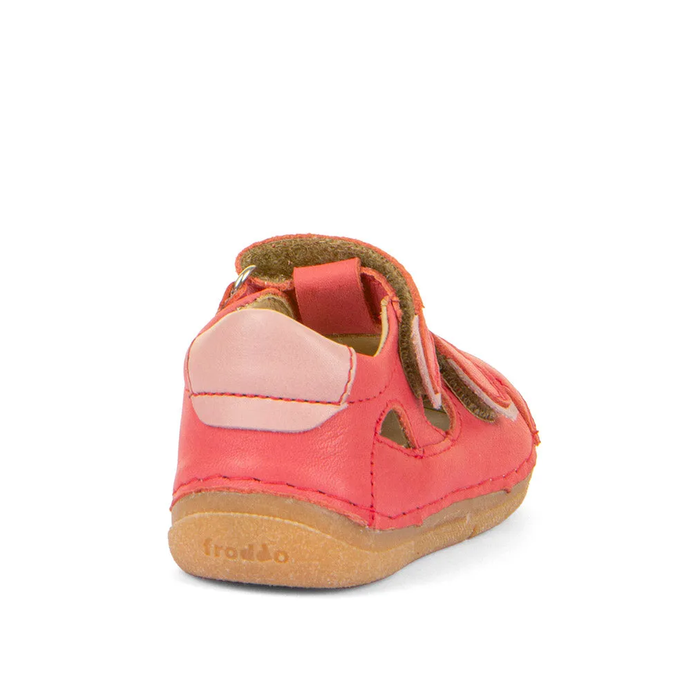 Froddo Girl's Paix Up Double Sandals - Coral