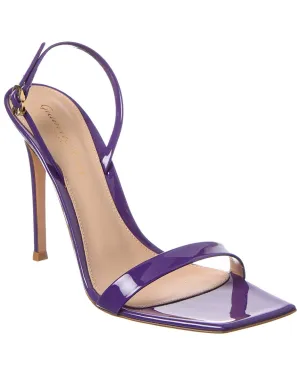 Gianvito Rossi Ribbon Stiletto Leather Slingback Sandal
