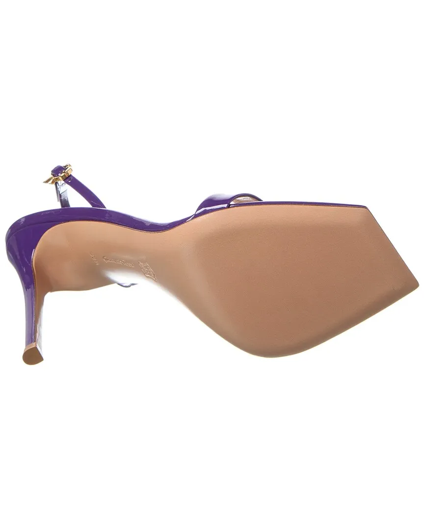 Gianvito Rossi Ribbon Stiletto Leather Slingback Sandal