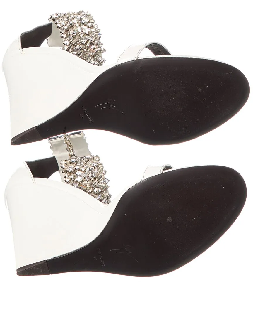 Giuseppe Zanotti Jetaime 105 Patent Wedge Sandal (Authentic Pre-Owned)