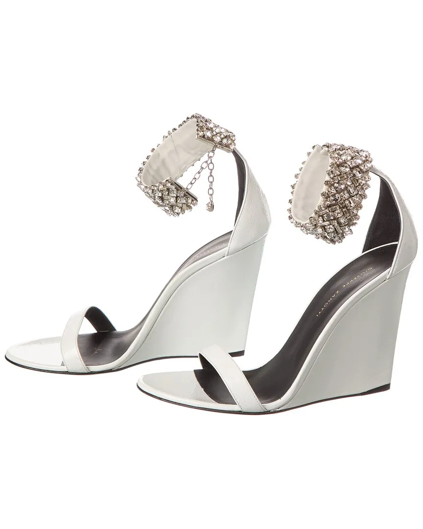 Giuseppe Zanotti Jetaime 105 Patent Wedge Sandal (Authentic Pre-Owned)