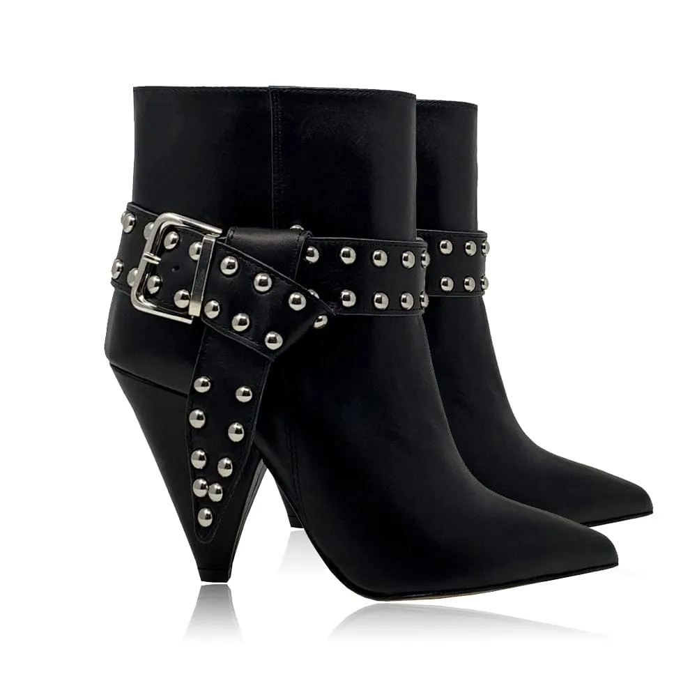 GRACE BLACK LEATHER