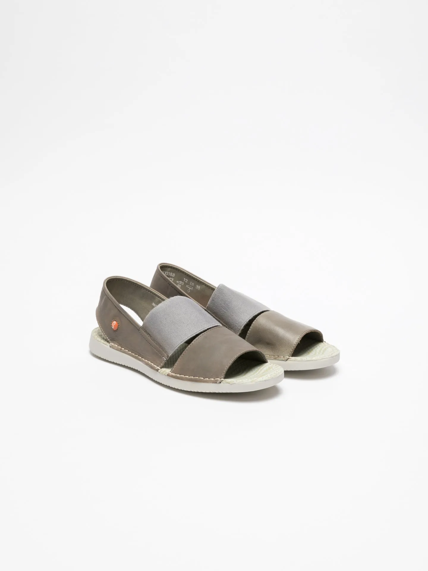 Gray Sling-Back Sandals