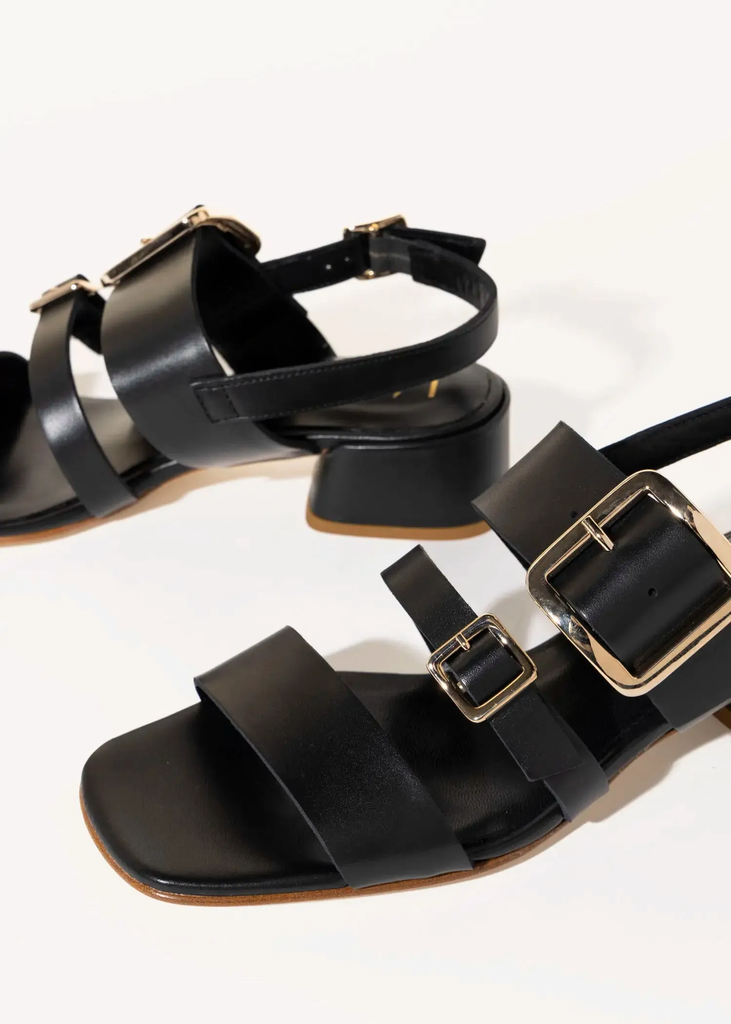 Heeled Buckle Sandal