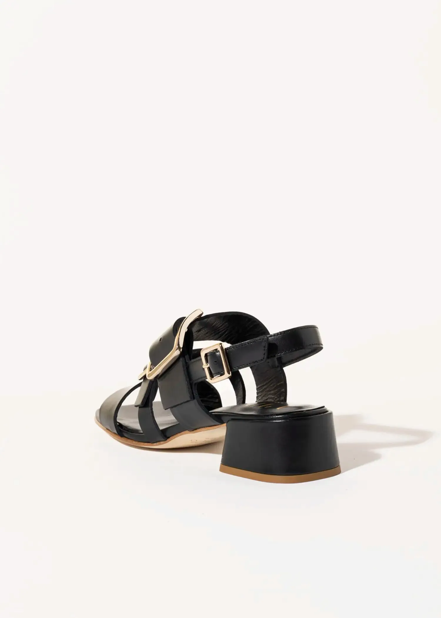 Heeled Buckle Sandal