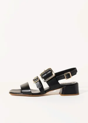 Heeled Buckle Sandal