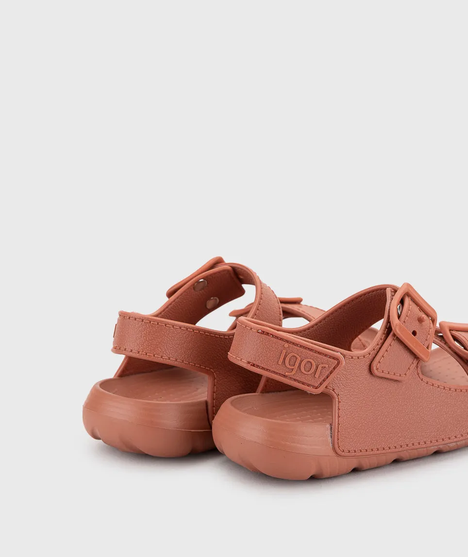 Igor Boy's and Girl's Maui MC Sandals, Terracota
