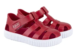 Igor Boy's and Girl's Nico Sandal - Rojo