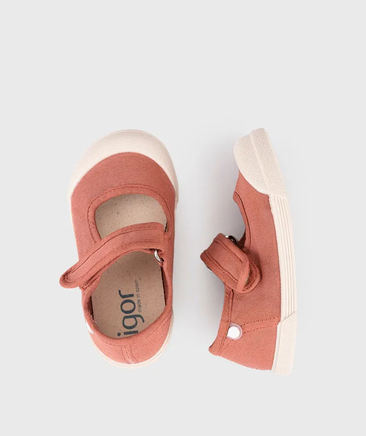 Igor Girl's Lona Mercedes Shoes - Terracota