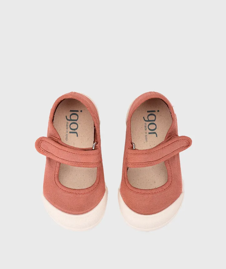 Igor Girl's Lona Mercedes Shoes - Terracota