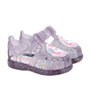 Igor Girl's Tobby Unicornio Sandals - Tr.Malva Multi Glitter