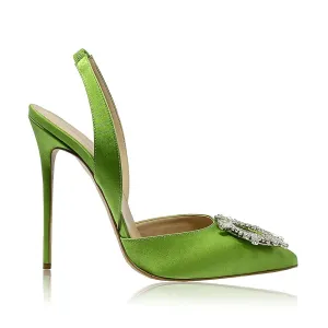 JANINE GREEN SATIN