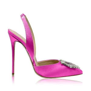 JANINE SATIN FUCHSIA