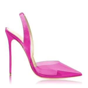 JENNIFER SATIN/PVC FUCSIA