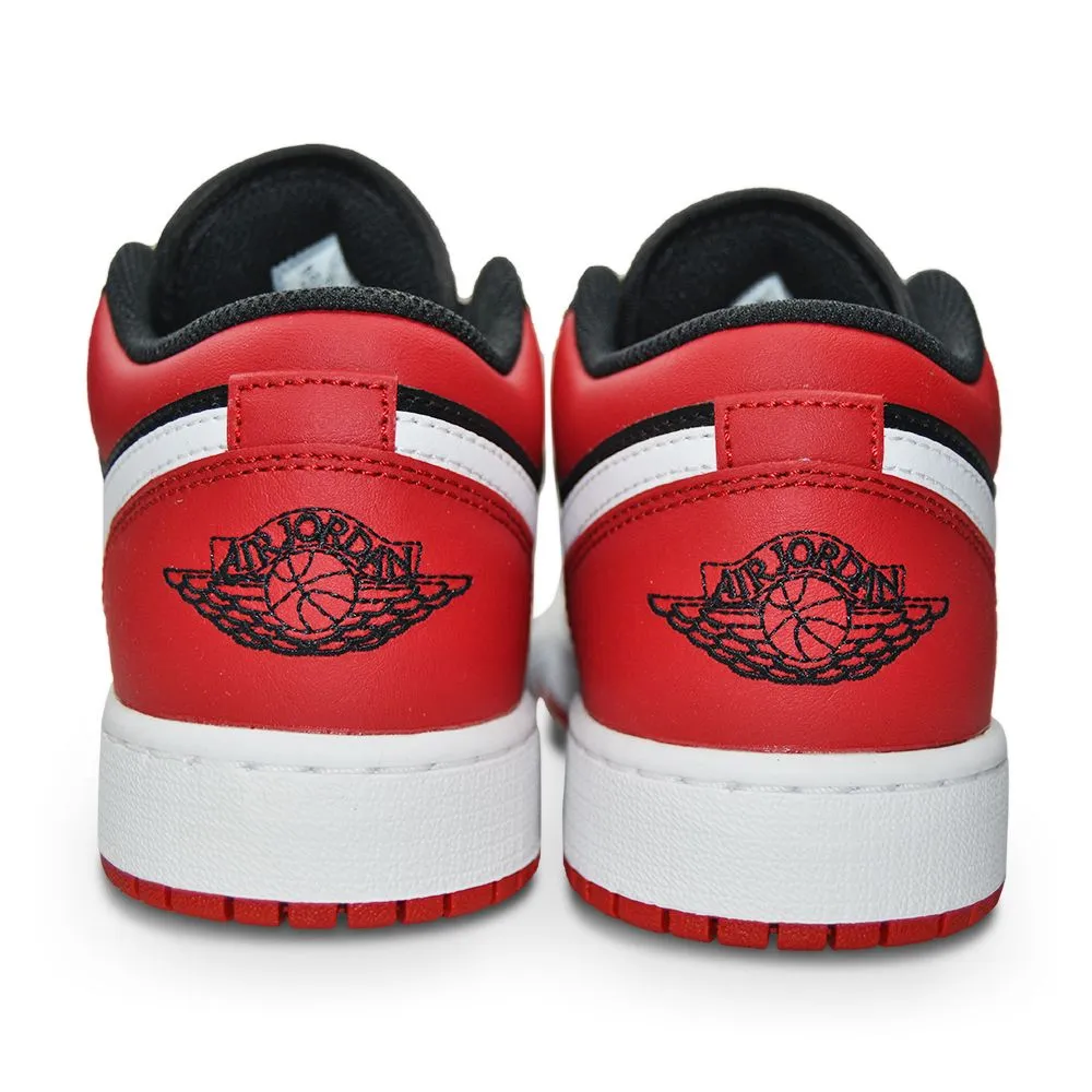 Juniors Nike Air Jordan 1 Low (GS) - 553560 066 - Black Gym Red White