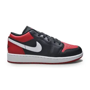 Juniors Nike Air Jordan 1 Low (GS) - 553560 066 - Black Gym Red White