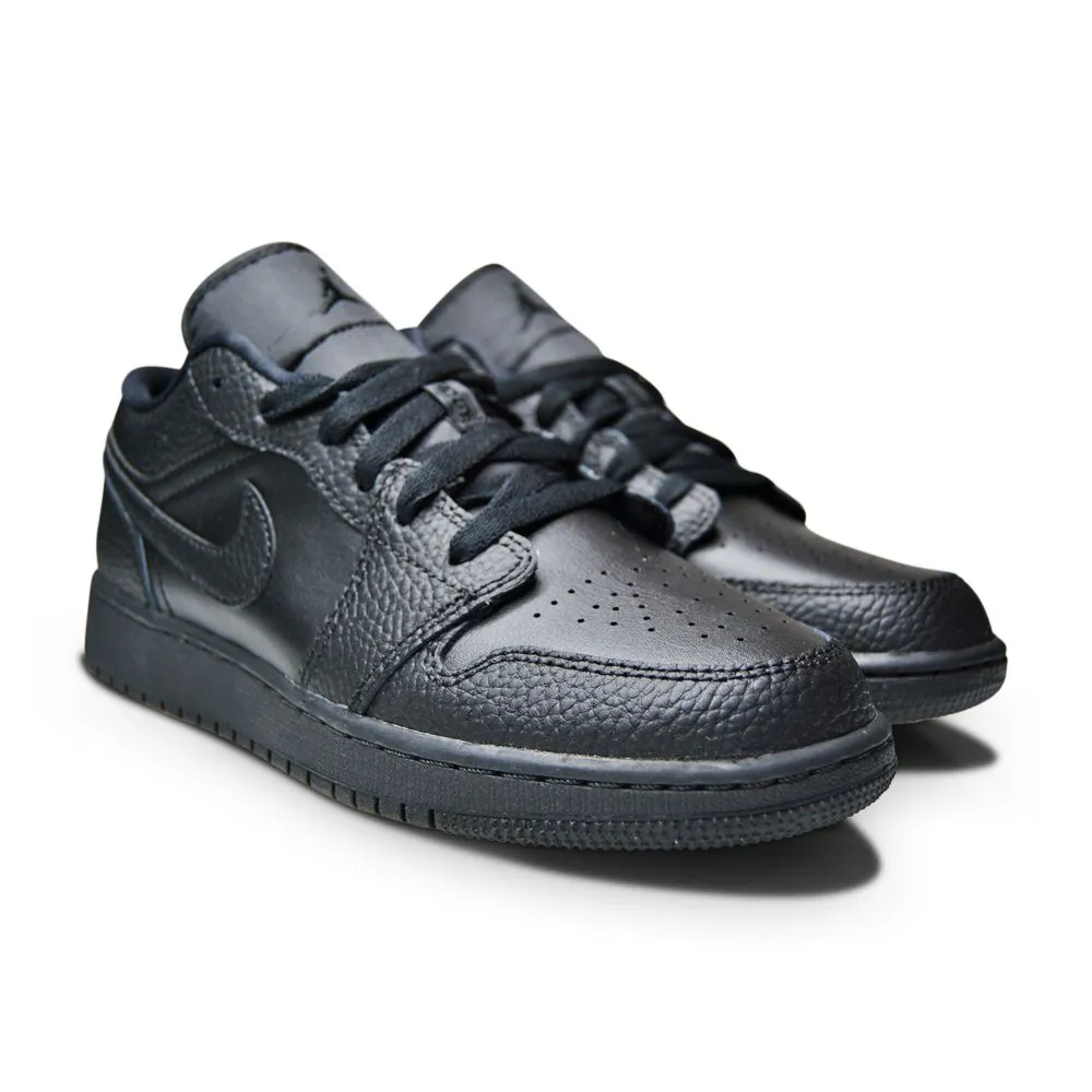 Juniors Nike Air Jordan 1 Low (GS) - 553560 091 - Triple Black