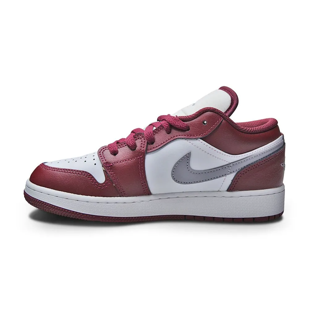 Juniors Nike Air Jordan 1 Low (GS) - 553560 615 - Cherrywood Red Cement Grey