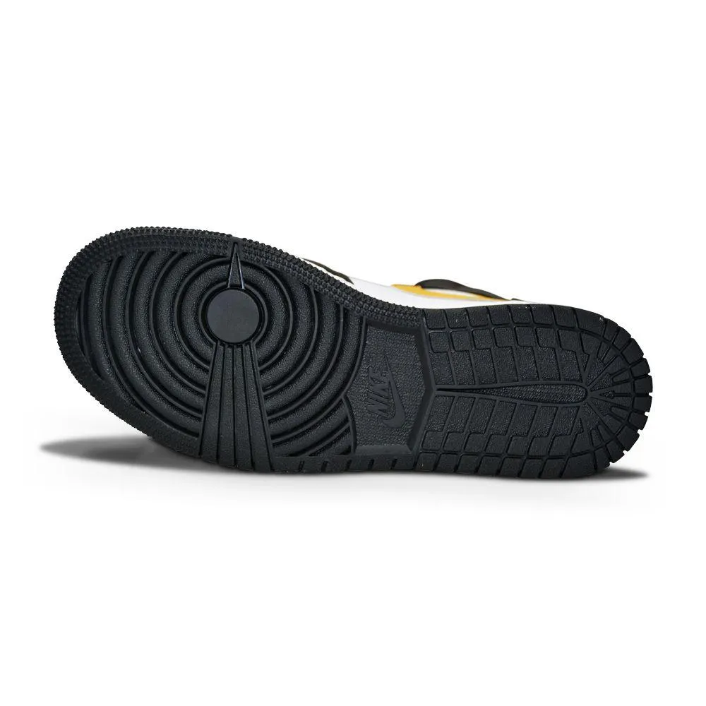 Juniors Nike Air Jordan 1 Mid (GS)  - 554725 177 - White Pollen Black