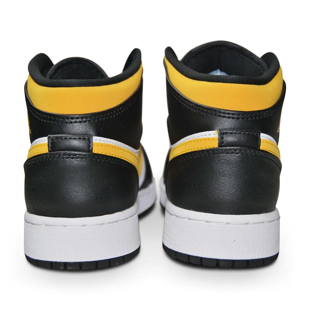 Juniors Nike Air Jordan 1 Mid (GS)  - 554725 177 - White Pollen Black