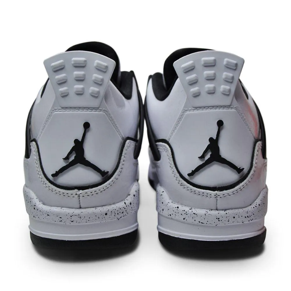 Juniors Nike Air Jordan 4 Retro SE (GS) - DC4101 100 - White Black Volt