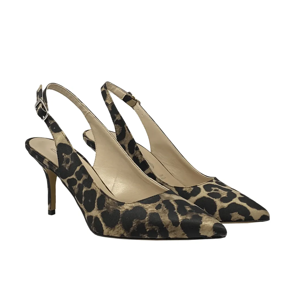 JUSTINA ANIMALIER SATIN 70mm