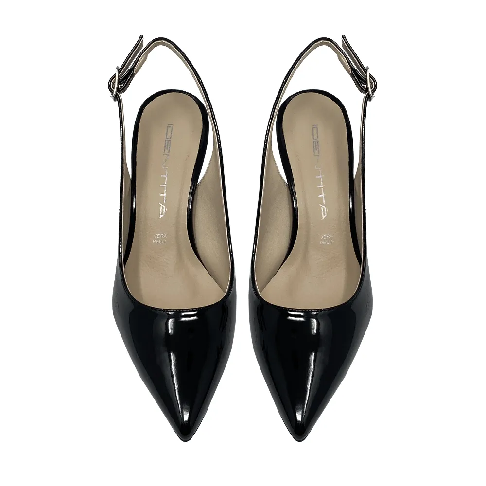 JUSTINA BLACK PATENT 70mm