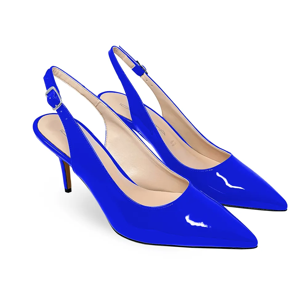 JUSTINA BLUE PATENT 70mm