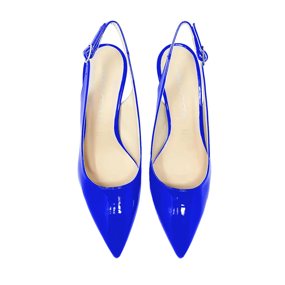 JUSTINA BLUE PATENT 70mm