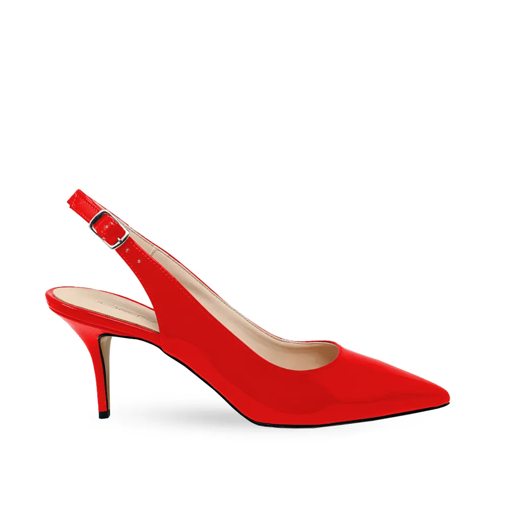 JUSTINA RED PATENT 70mm