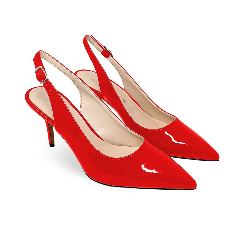 JUSTINA RED PATENT 70mm