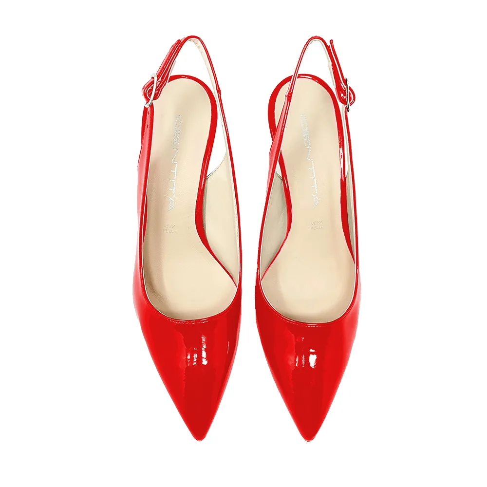 JUSTINA RED PATENT 70mm