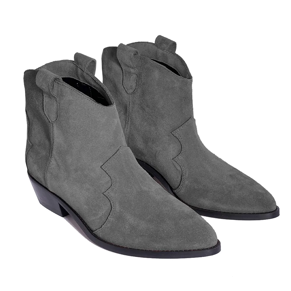 KENDAL GRAY SUEDE