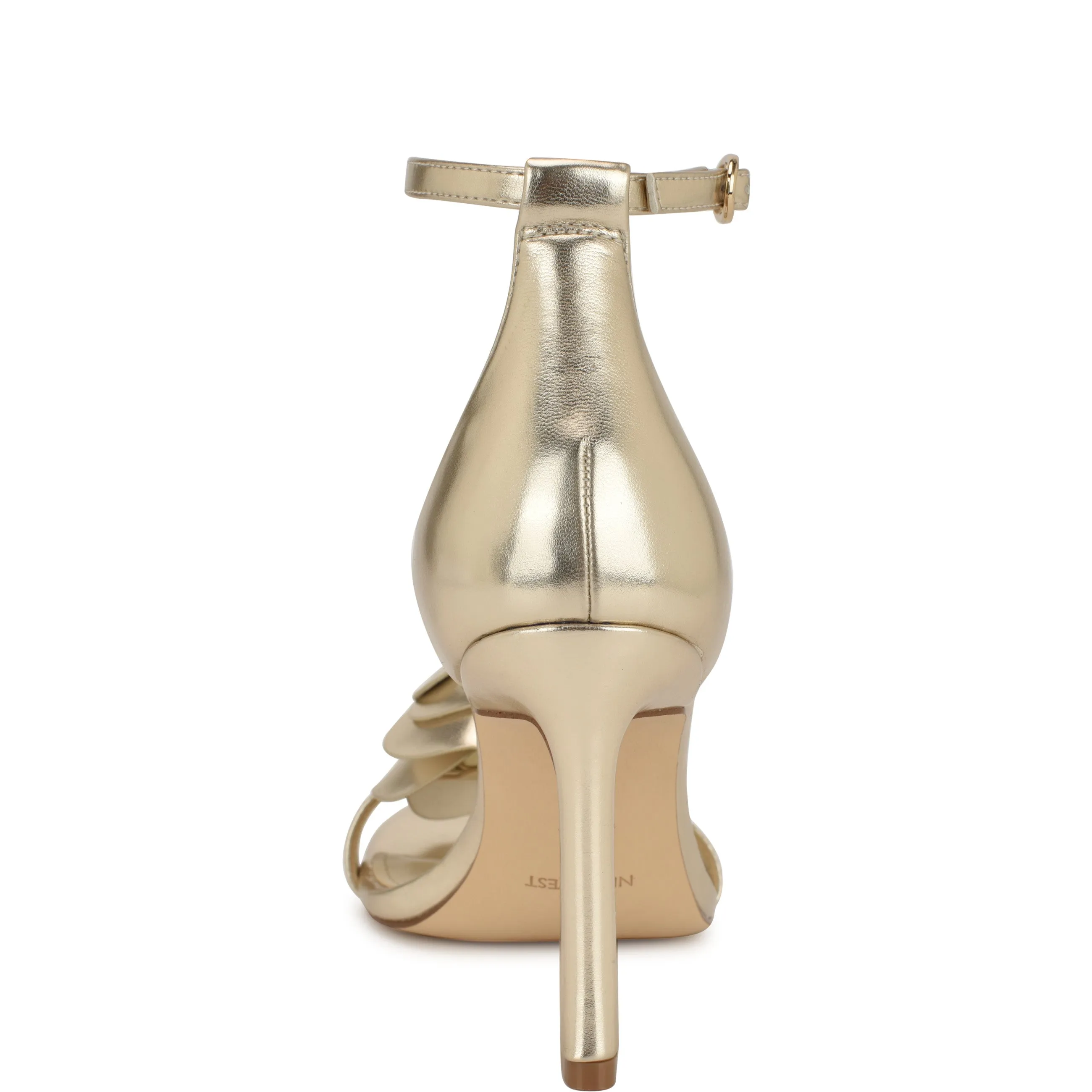 Kharm Rosette Ankle Strap Sandals