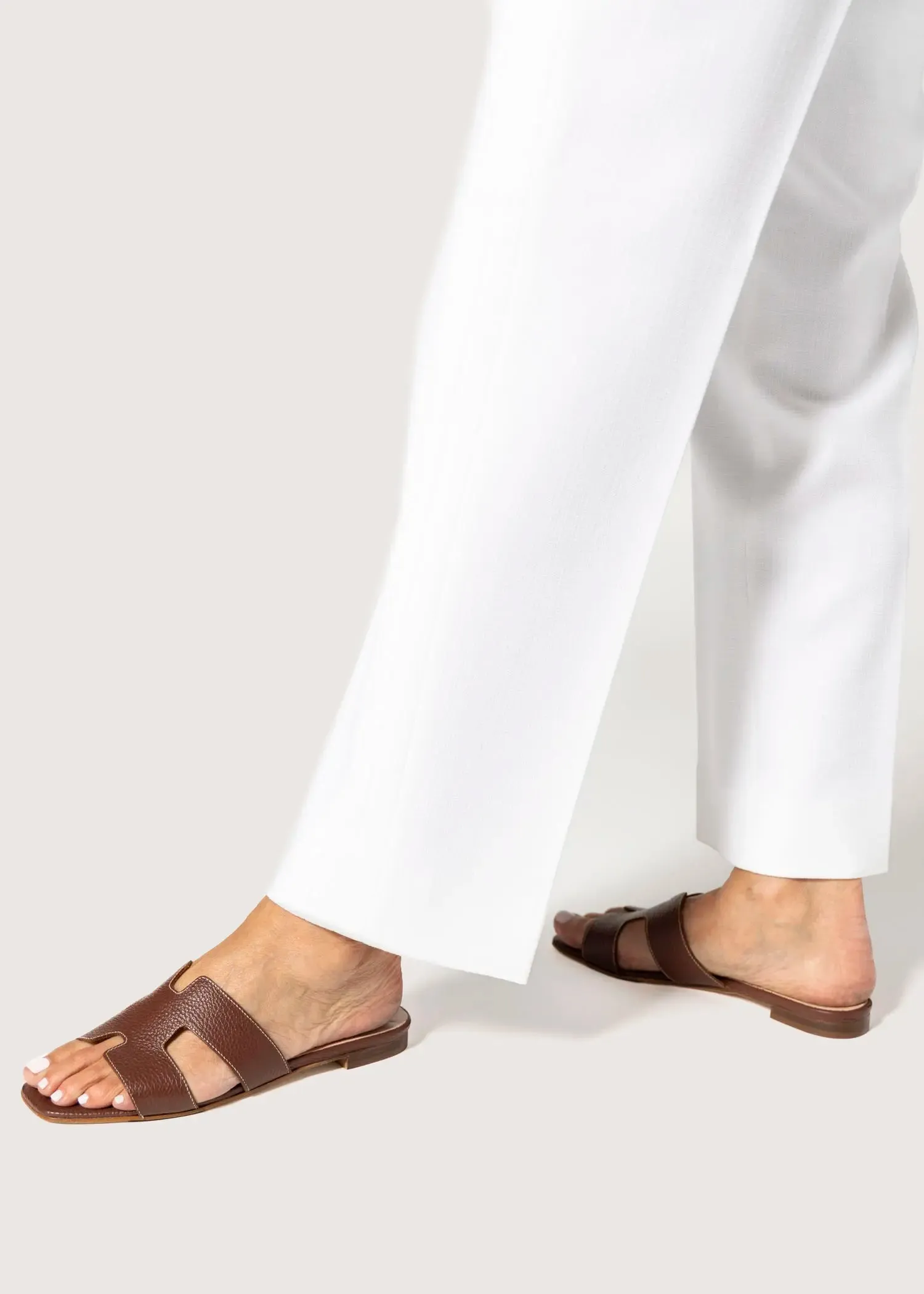 Leather Cutout Sandal