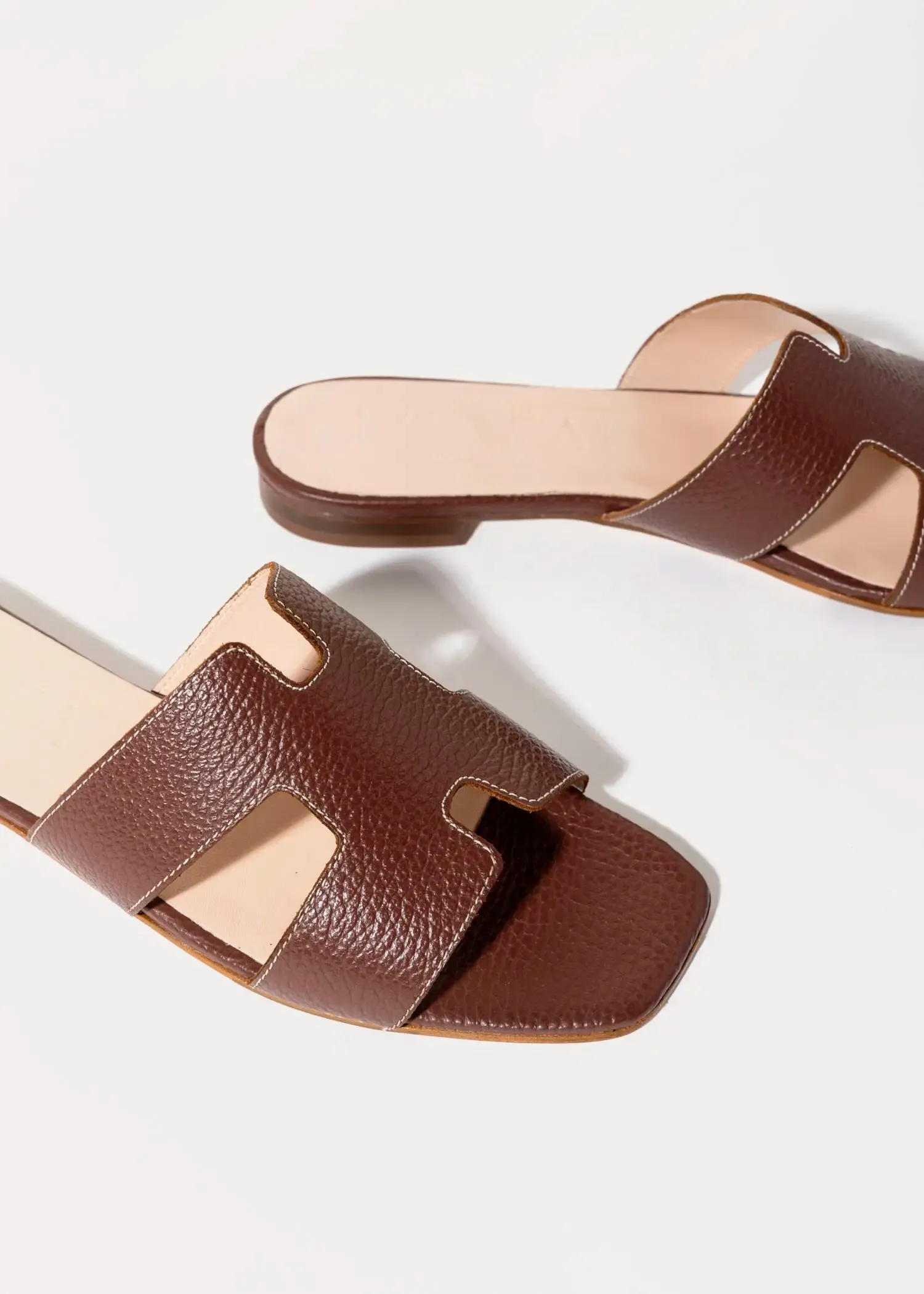 Leather Cutout Sandal