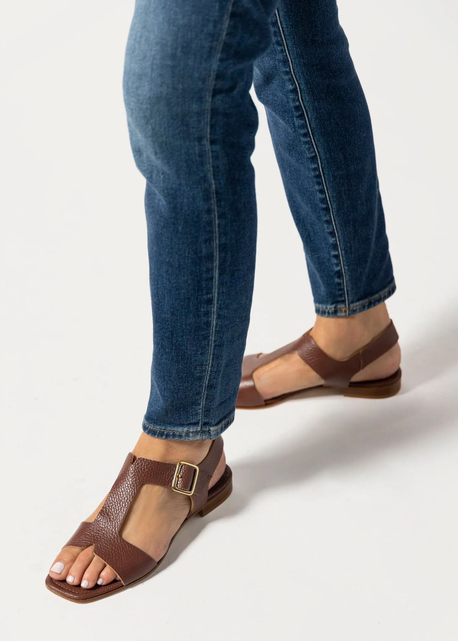 Leather Flat Sandal