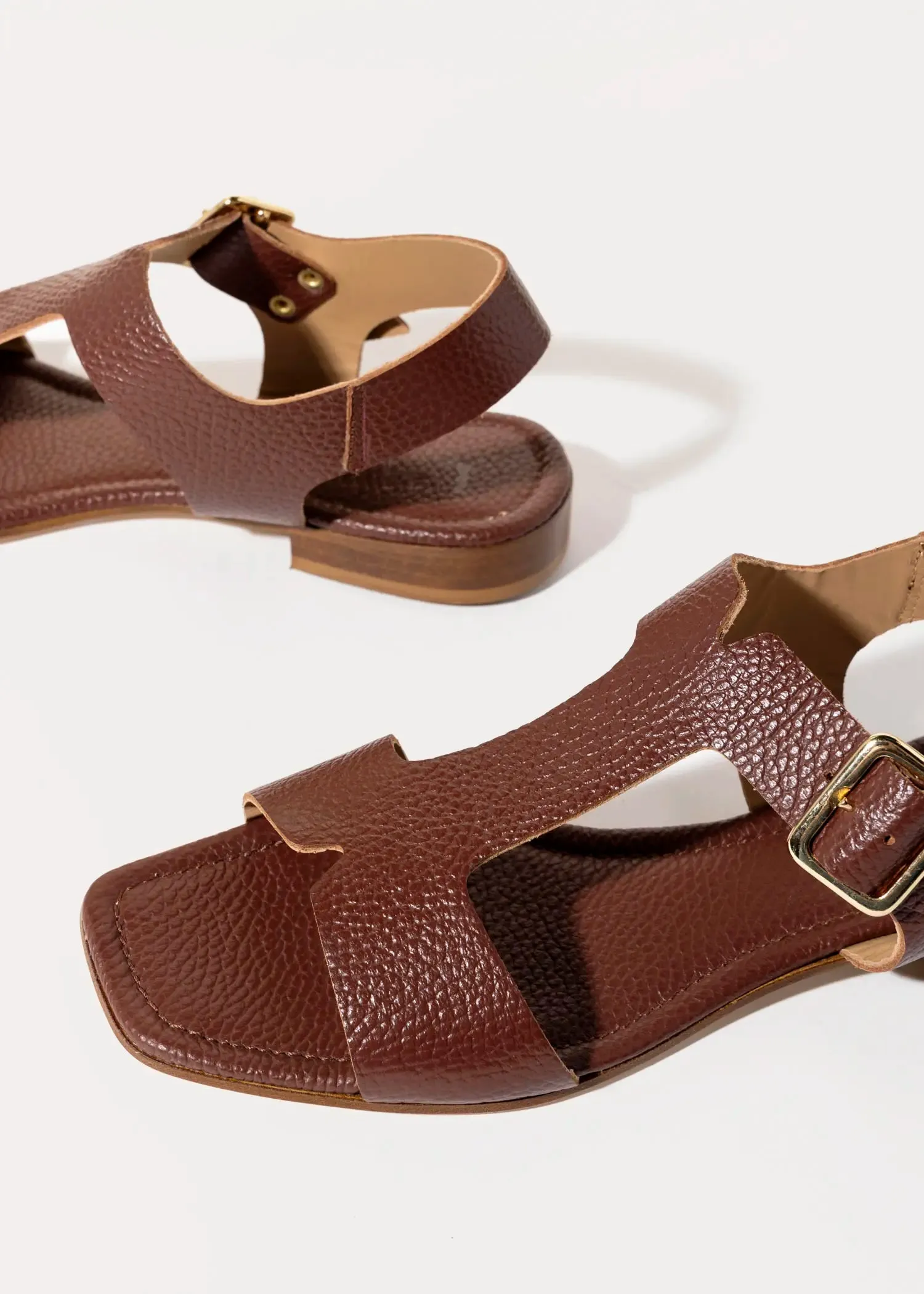 Leather Flat Sandal