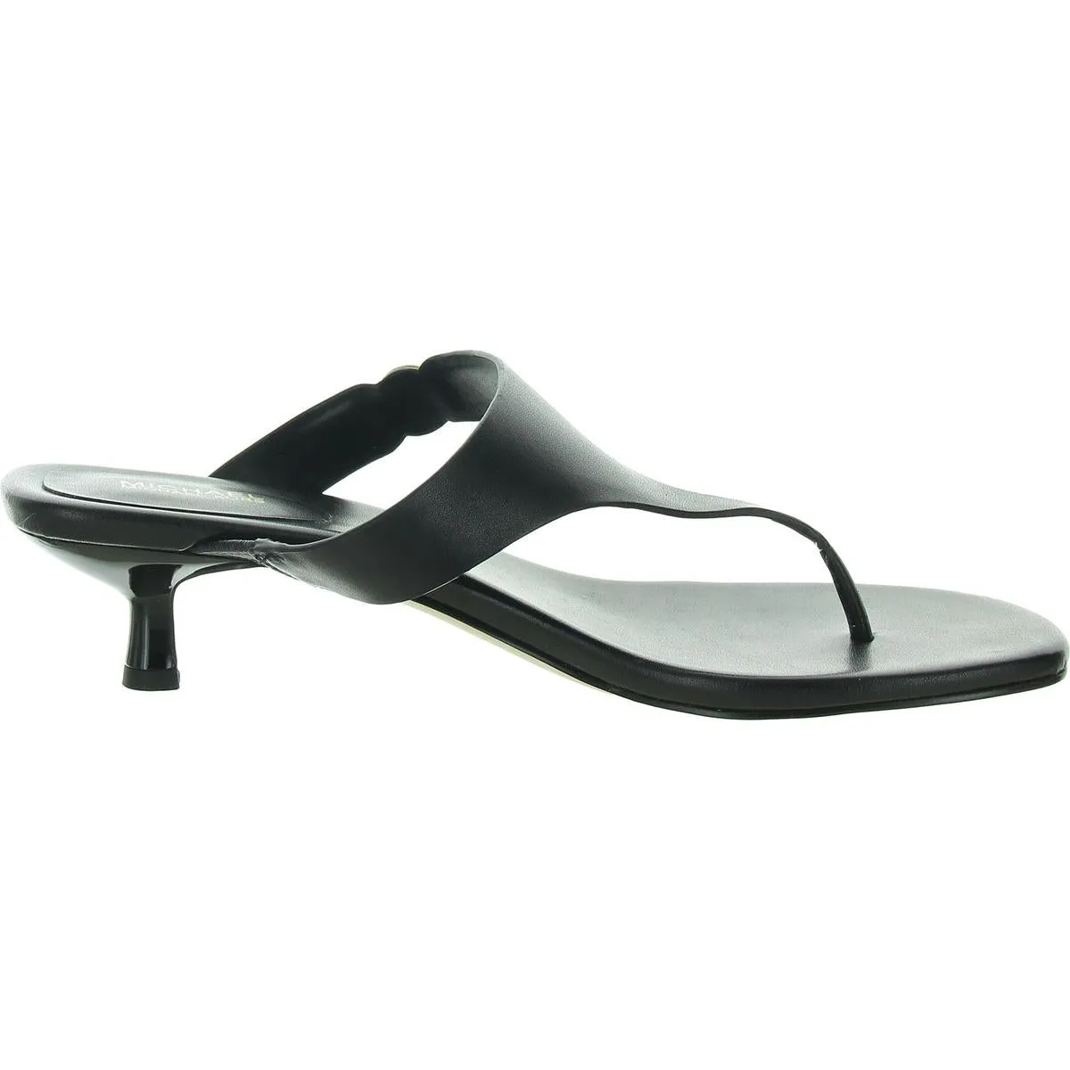 Lucinda Kitten Womens Leather Flat Slide Sandals