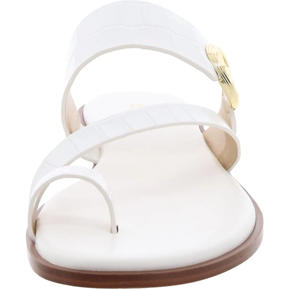 Lucinda Kitten Womens Leather Flat Slide Sandals