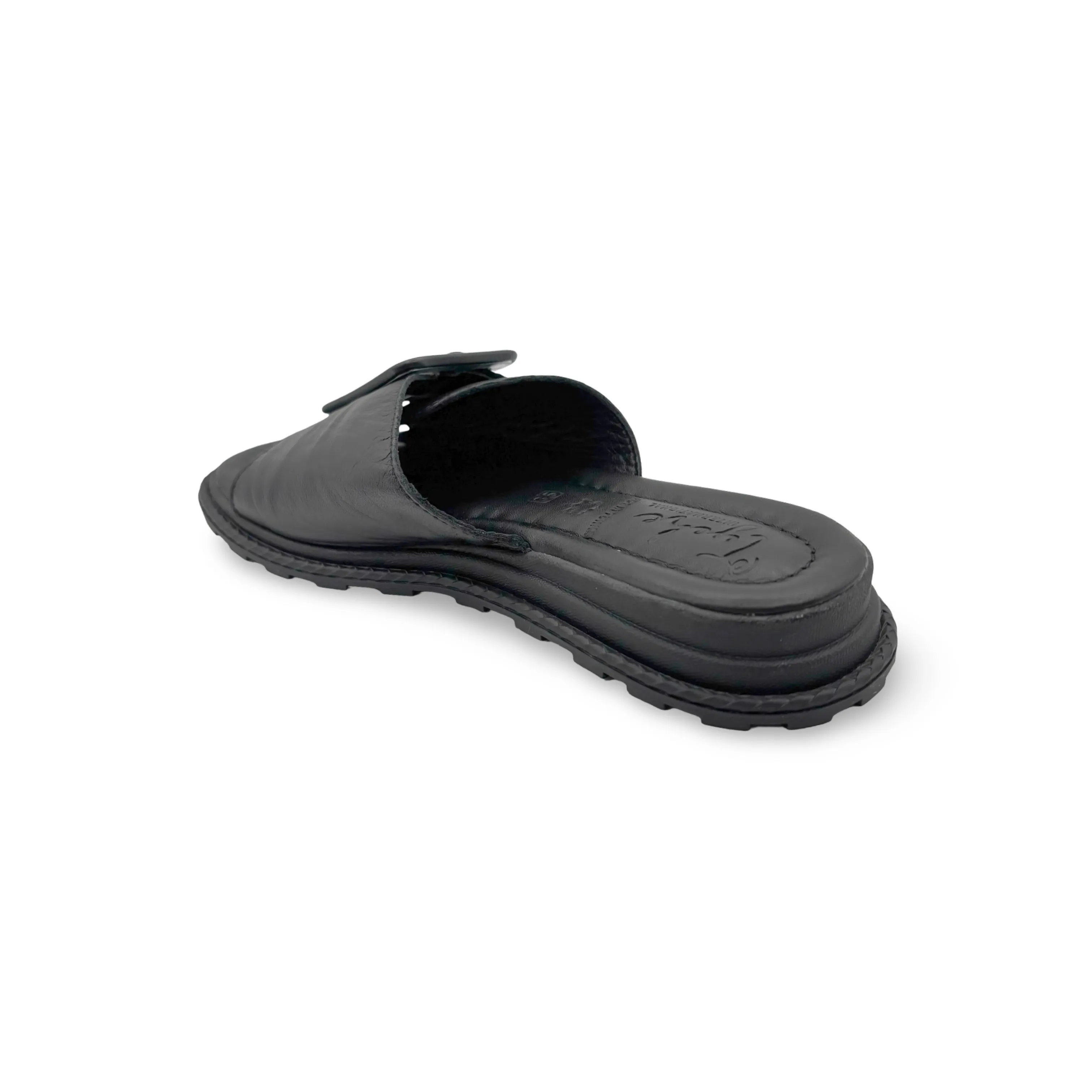 Monroe Black Leather Adjustable Slide