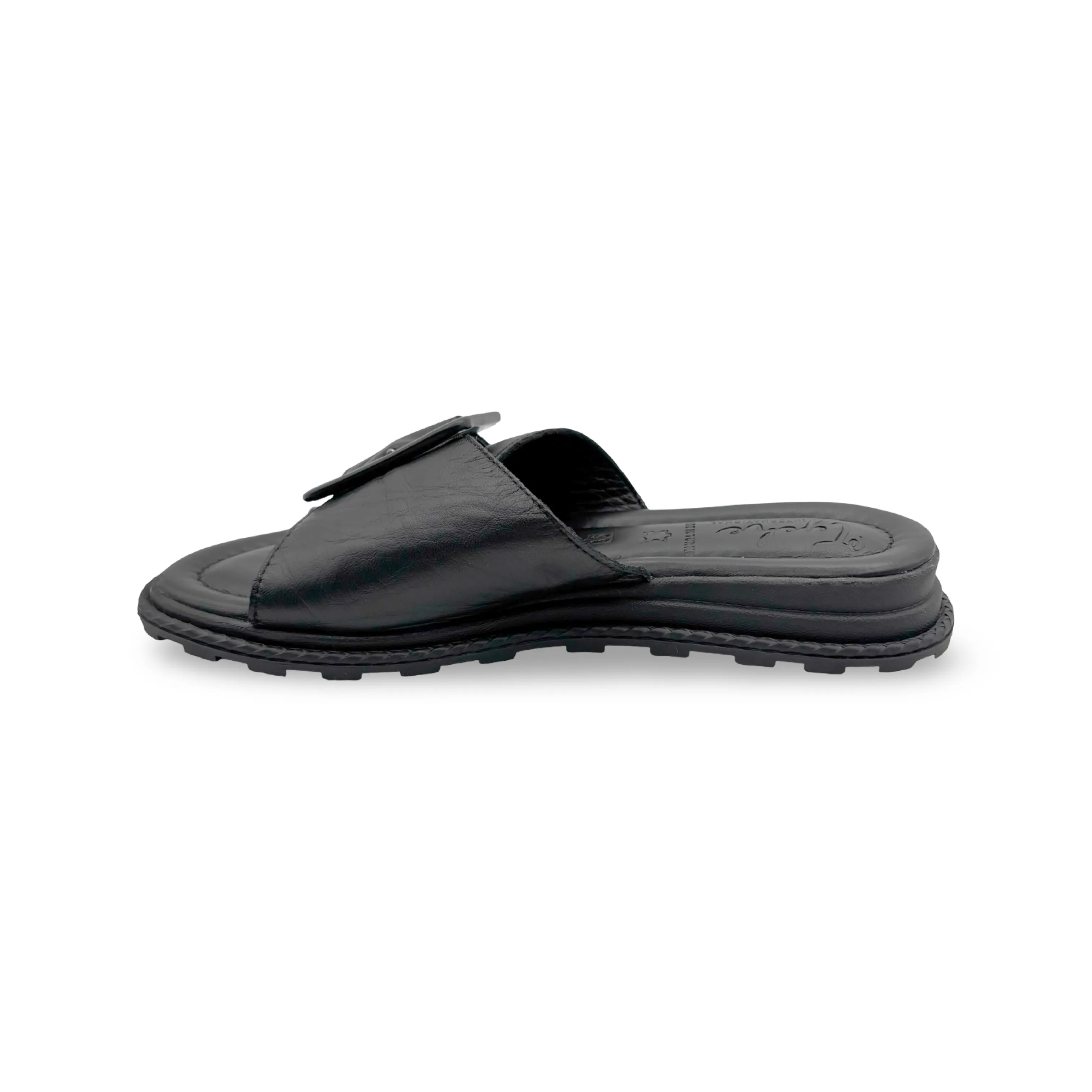 Monroe Black Leather Adjustable Slide