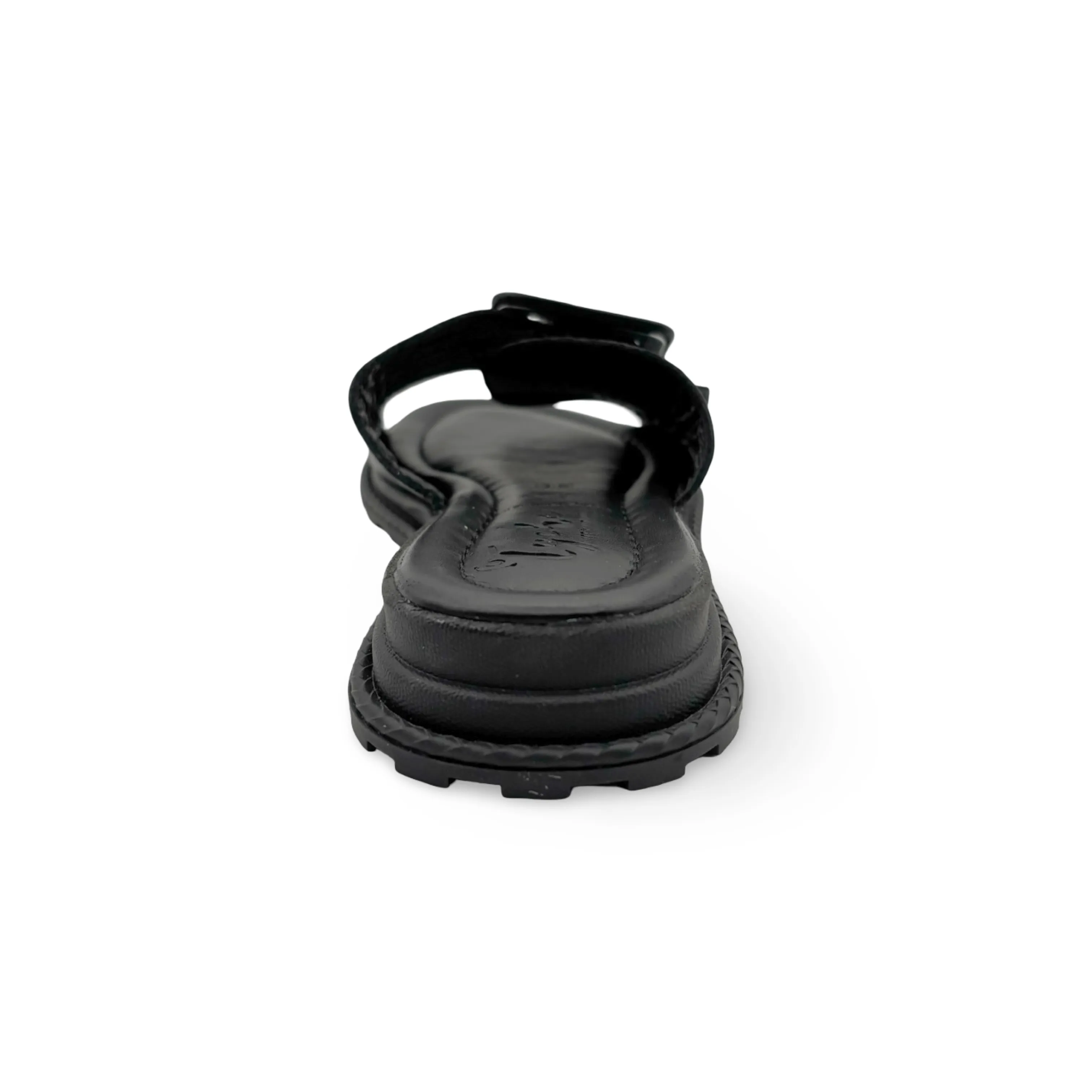 Monroe Black Leather Adjustable Slide